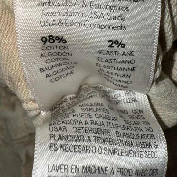 MOTHER The Springy Ankle Jeans in Sand Beige Straight Leg with Stretch Size 24 - Picture 10 of 10